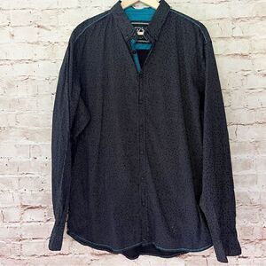 Buckle Black men’s dotted button down shirt